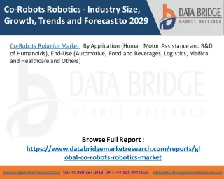 co robots robotics industry size growth trends