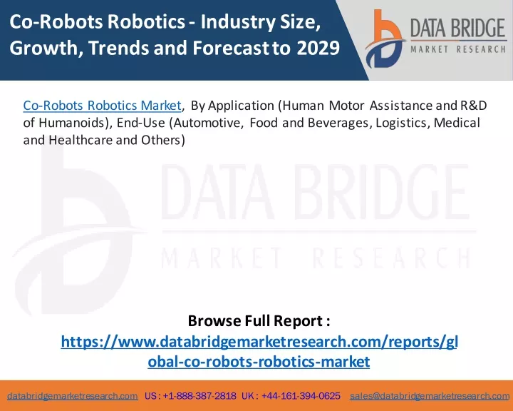 co robots robotics industry size growth trends