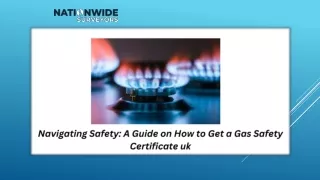 Navigating Safety A Guide on Gas Safety Certificate uk