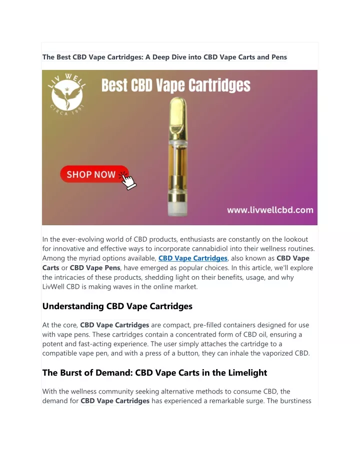 the best cbd vape cartridges a deep dive into