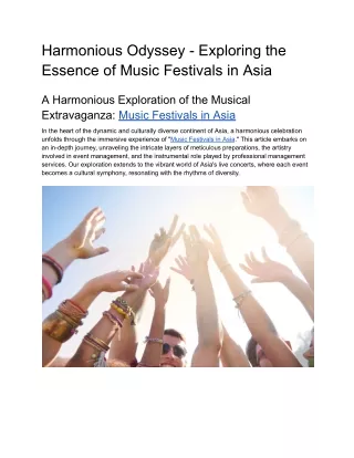 harmonious odyssey exploring the essence of music