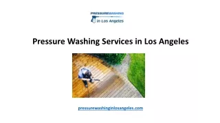 Pressure Washing Services in Los Angeles