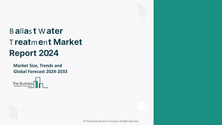 b a ll a s t w ater t reat m e n t market report