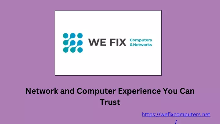 network and computer experience you can trust