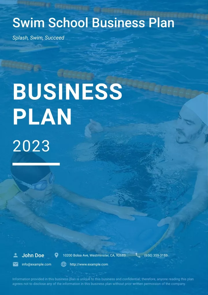 business plan swim school