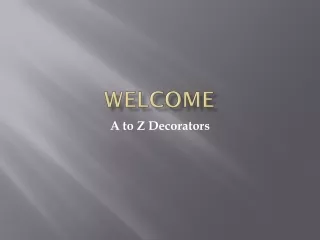 welcome