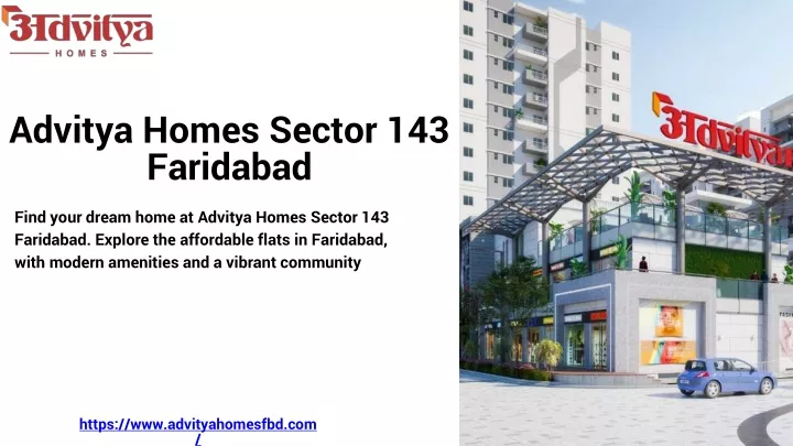 advitya homes sector 143 faridabad