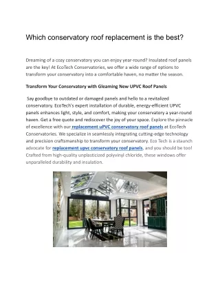 Which conservatory roof replacement is the best (1)