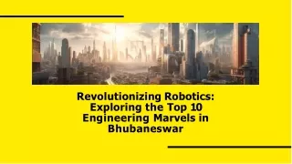 Bhubaneswar’s Top 10 Robotics Engineering