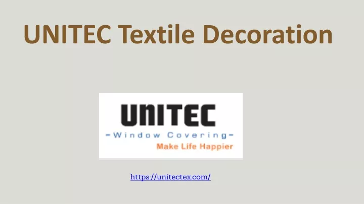 unitec textile decoration