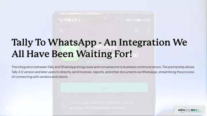 tally to whatsapp an integration we all have been