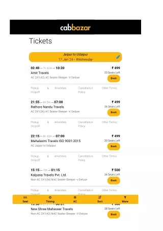 jaipur tickets