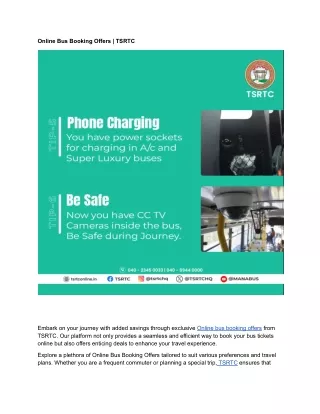 online bus booking offers tsrtc