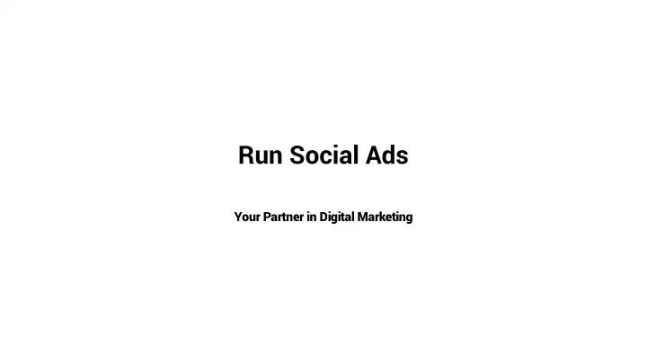 run social ads
