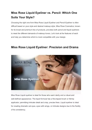 Miss Rose Liquid Eyeliner