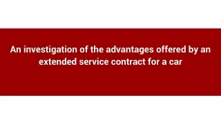 an investigation of the advantages offered
