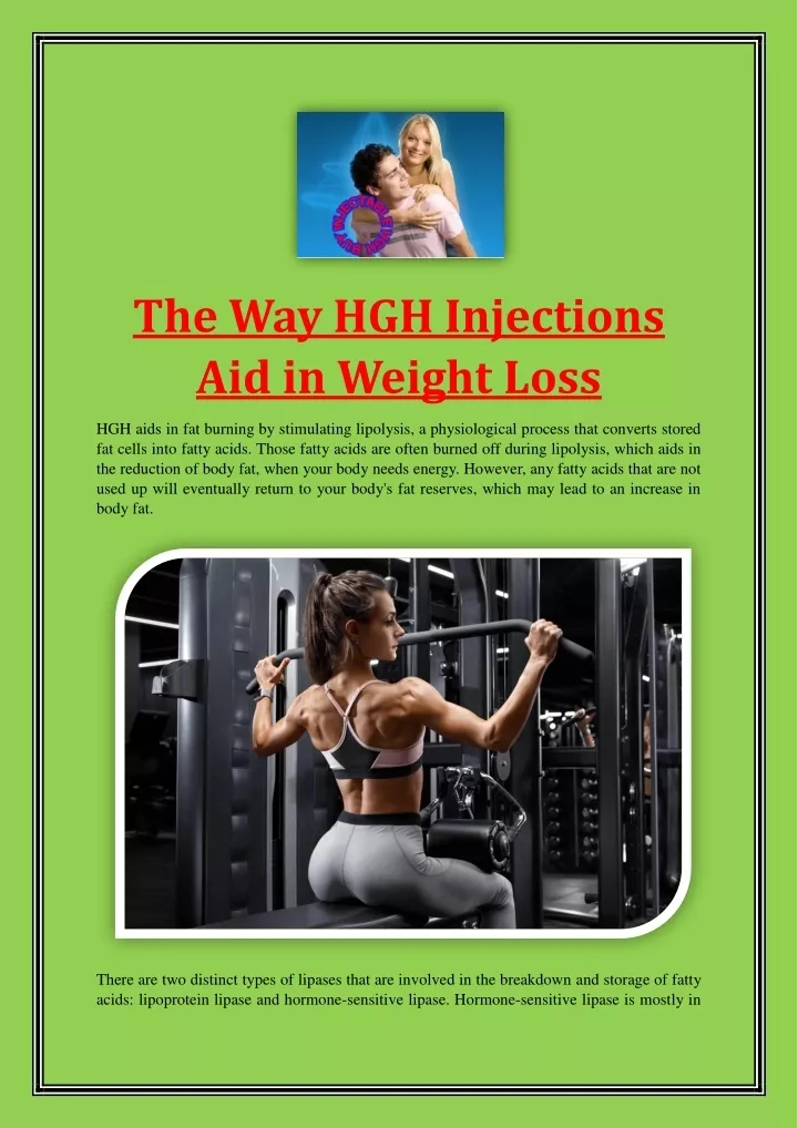 the way hgh injections aid in weight loss