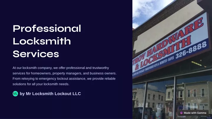 professional locksmith services