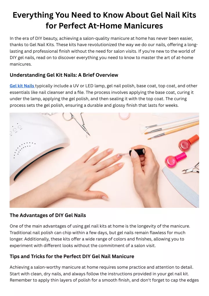 everything you need to know about gel nail kits