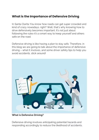 What is the Importance of Defensive Driving