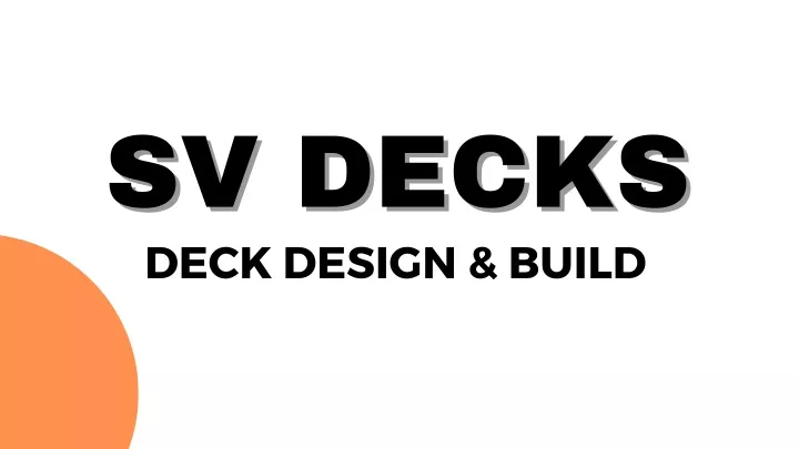 sv decks sv decks deck design build