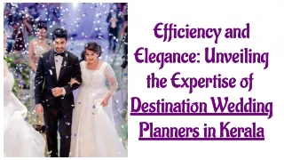 Beyond Dreams: Elevating Love Stories with Destination Wedding Planners in Keral