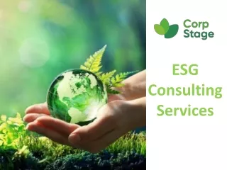 Strategic ESG Consulting Services for Sustainable Business Growth