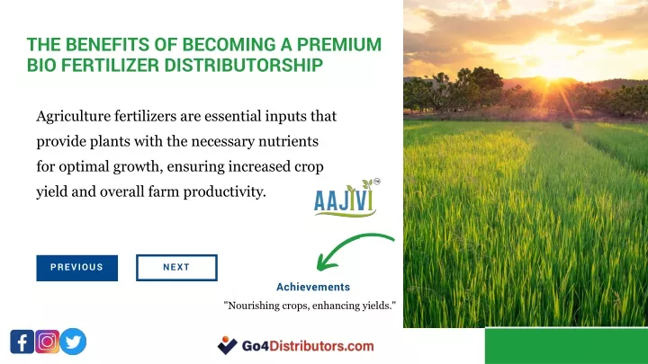 the benefits of becoming a premium bio fertilizer