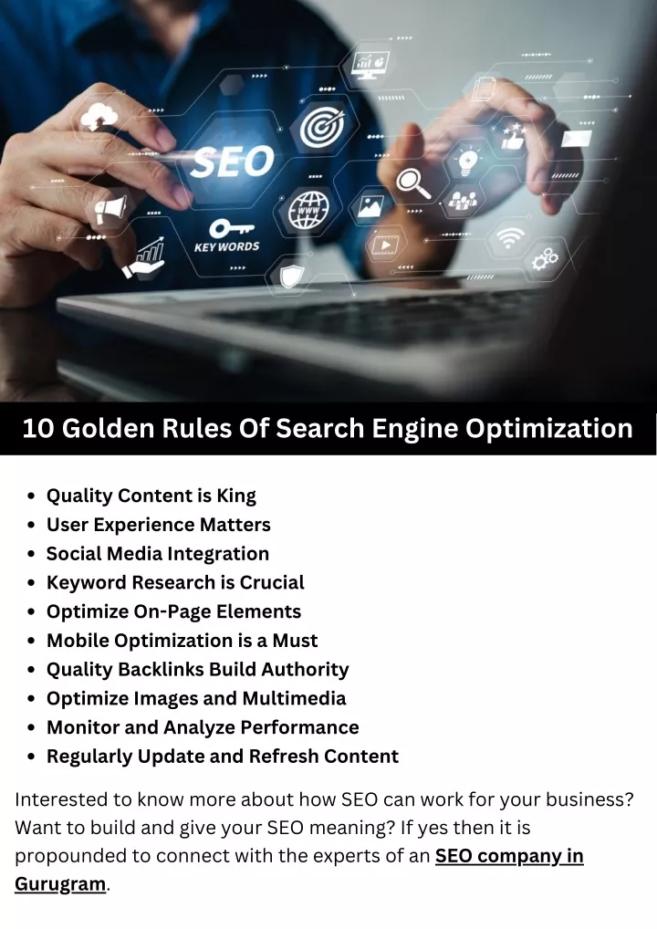 10 golden rules of search engine optimization