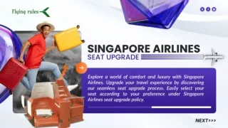Singapore Airlines seat upgrade