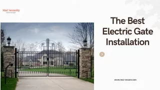 High-Quality Electric Gate Installation by MAC Security