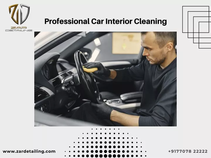 professional car interior cleaning