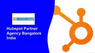 Hubspot Partner Agency Bangalore India - Inboundsys