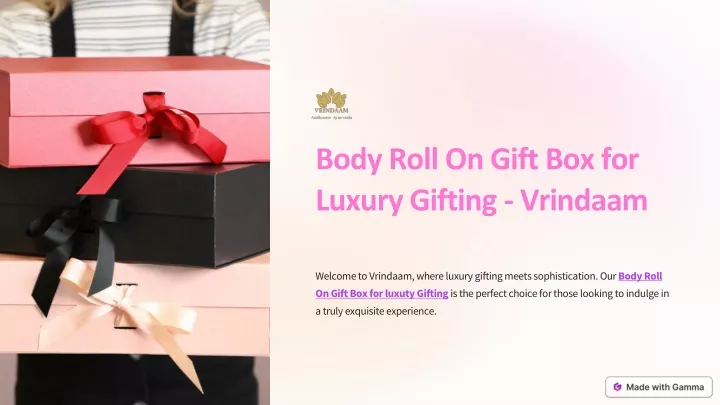 body roll on gift box for luxury gifting vrindaam
