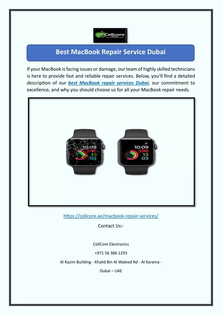 best macbook repair service dubai