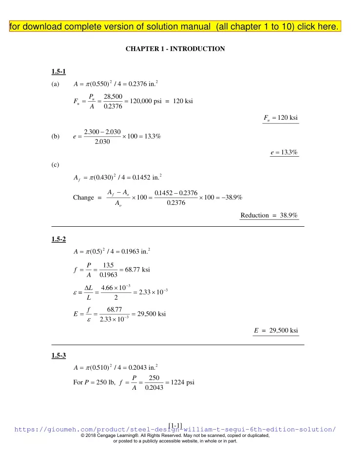 for download complete version of solution manual