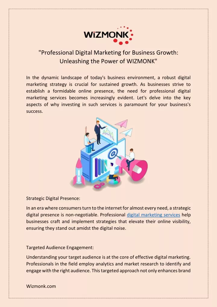 professional digital marketing for business