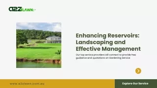 Reservoir Landscaping and Management