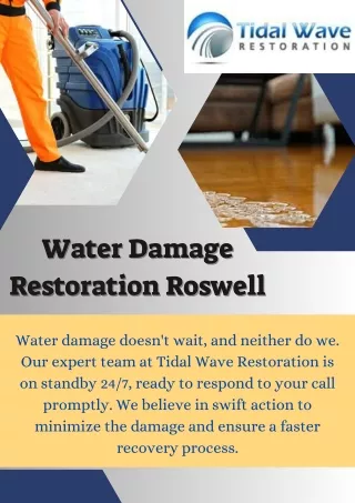 Trusted Water Damage Restoration Experts in Roswell - Tidal Wave Restoration