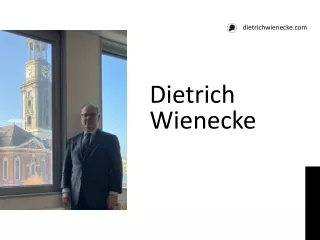 Dietrich Wienecke Is Here To Support Elderly people