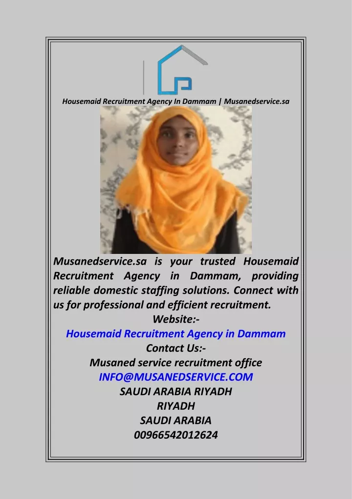 housemaid recruitment agency in dammam