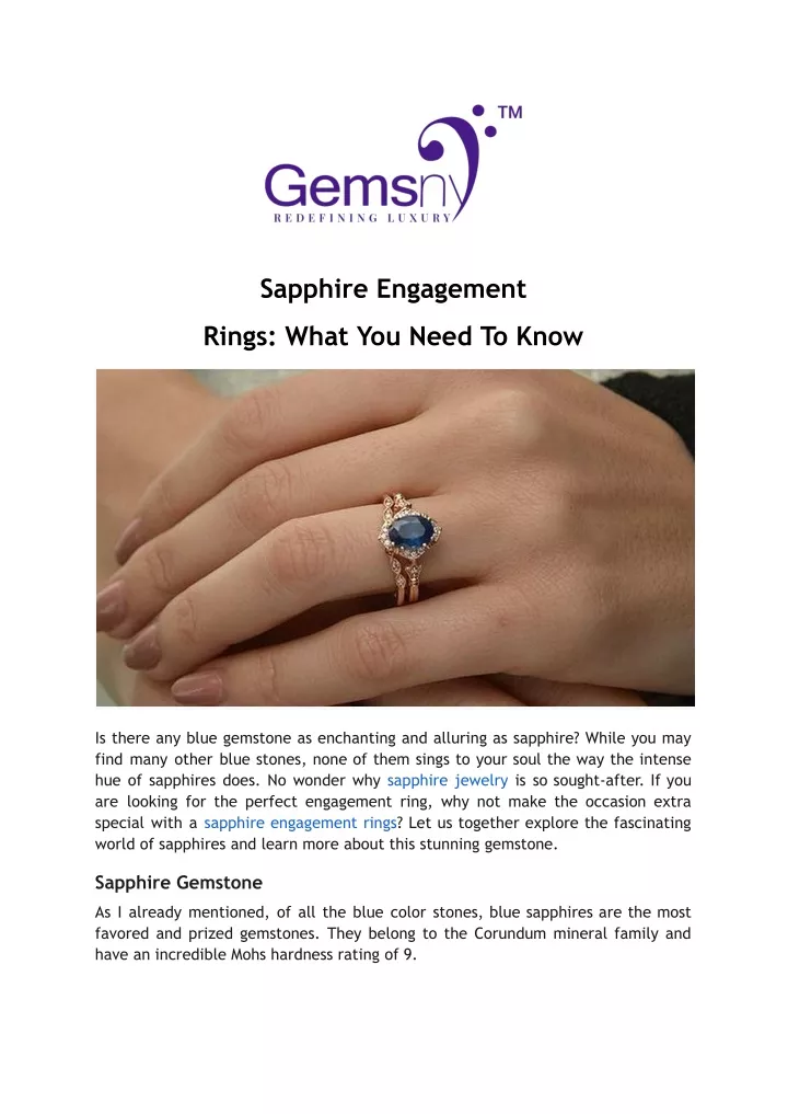 sapphire engagement