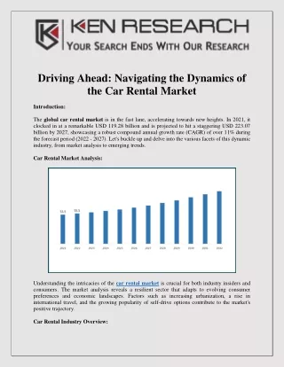 Navigating the Dynamics of the Car Rental Market