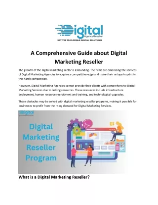 A Comprehensive Guide about Digital Marketing Reseller