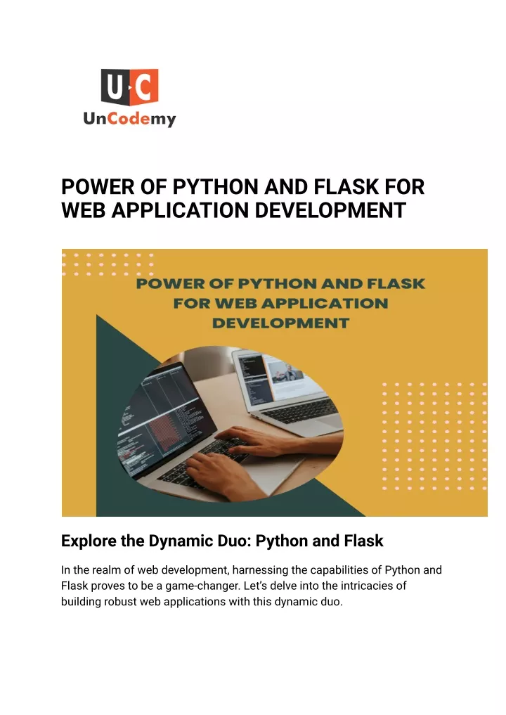 power of python and flask for web application