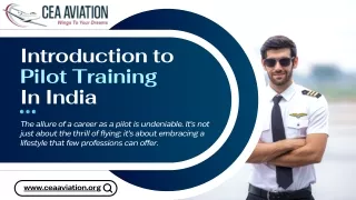 Introduction to Pilot Training In India