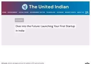 First Startup In India