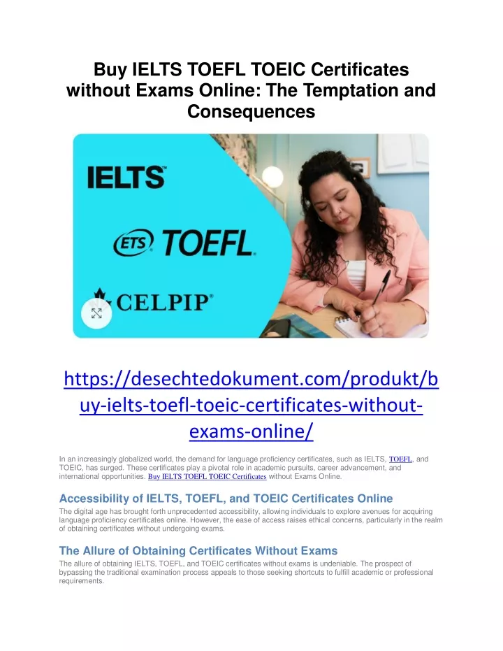 buy ielts toefl toeic certificates without exams