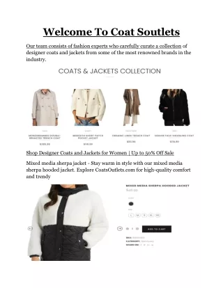 welcome to coat soutlets