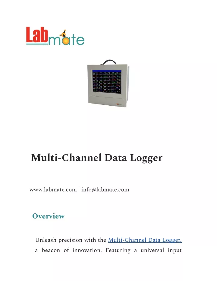 multi channel data logger